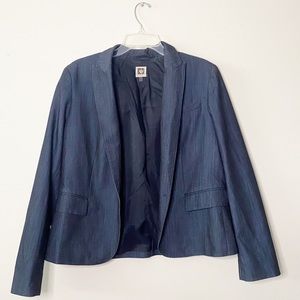 Anne Klein - Women's Blue Suit Jacket (Size - 14)
